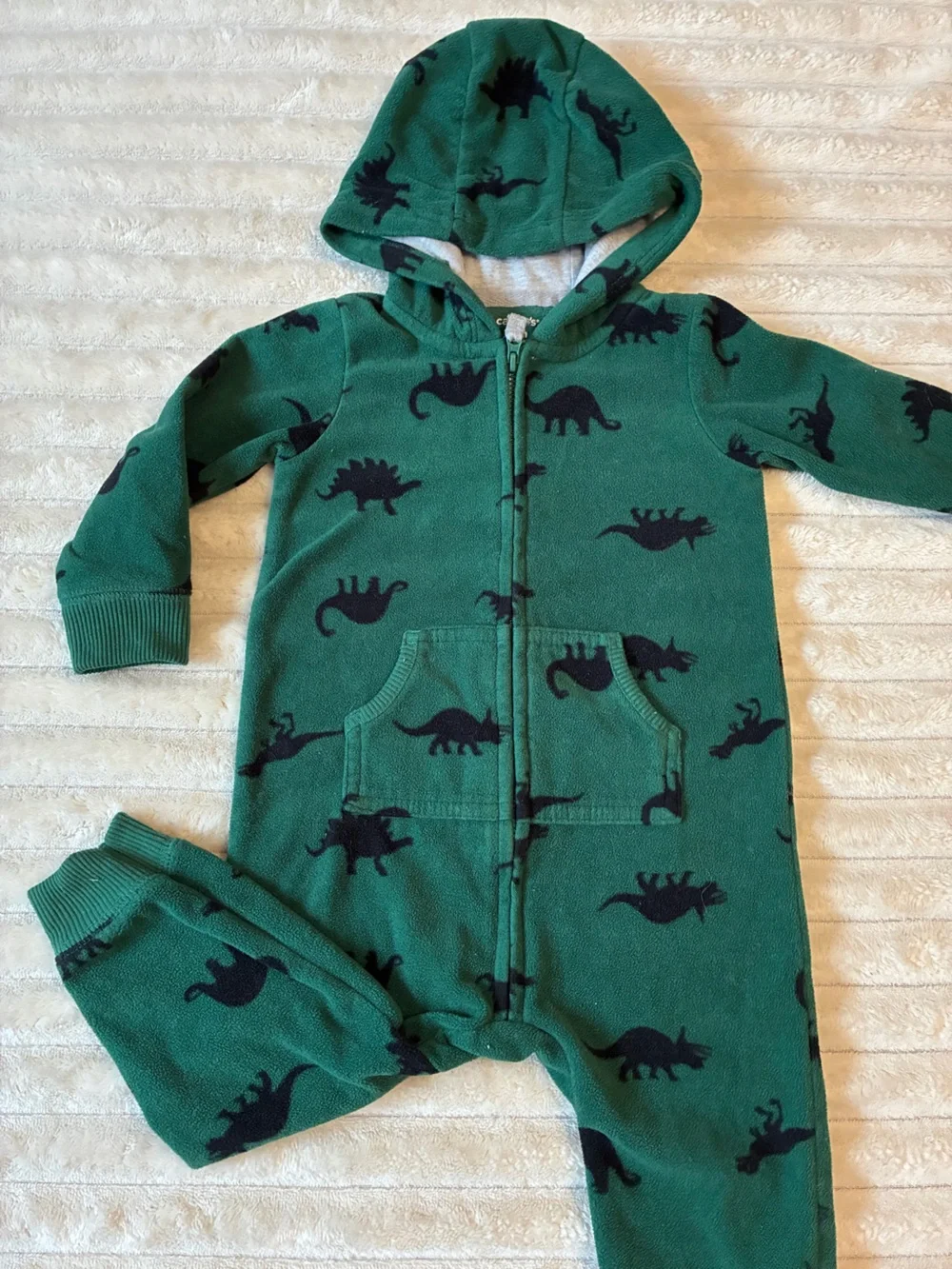🦖 Carter’s 18M Dinosaur Fleece One-Piece Suit